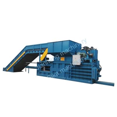 China Semi-automatic Horizontal Hydraulic Horizontal Hydraulic Waste Cardboard Bottle Plastic Bottle Press Machine Plastic Paper Scooping Machine Press Machine for sale