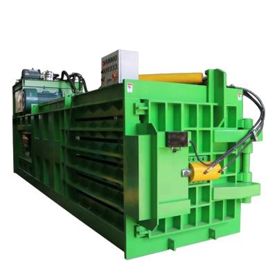 China Waste Paper Cardboard Plastic Semi-automatic Horizontal Hydraulic Waste Paper Carton Baler Machine for sale