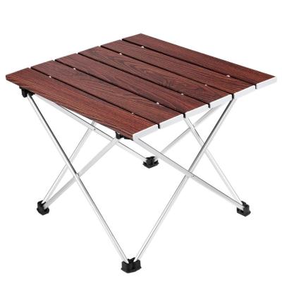 China Modern Portable Camping Side Tables With Aluminum Table Top, Easy To Clean for sale