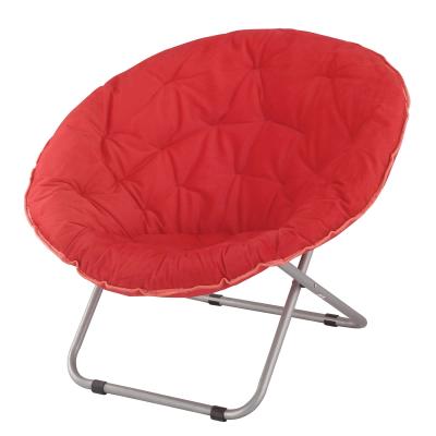 China Space Saving Lightweight Foldable Round Outdoor Moon Chairs For Camping Moon Small Size Folding Beach Chair For Kid for sale