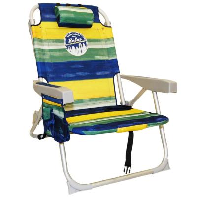 China Customizable wholesale aluminum foldable chairs lightweight portable folding logo beach chair contemporary for sale