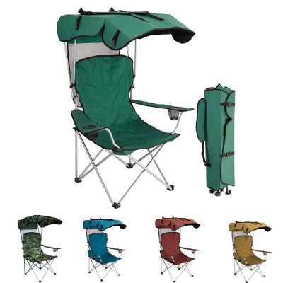 China Modern Wholesale Beach Chair With Umbrella Beach Chairs With Outdoor Canopy Camp Chair Folding for sale