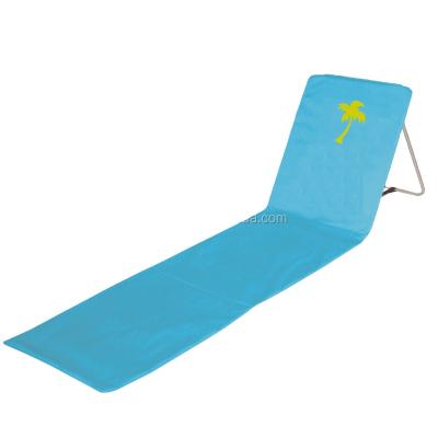 China Outstirts Lightweight Camping Folding Beach Lounger Beach Mat Camping Picnic Mat With Backrest for sale