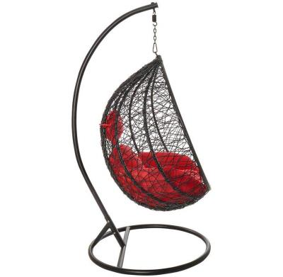 China Contemporary Outdoor Double Seat Garden Patio Swings Outdoor Hanging Chair Egg Shape Outdoor Swing Chair for sale