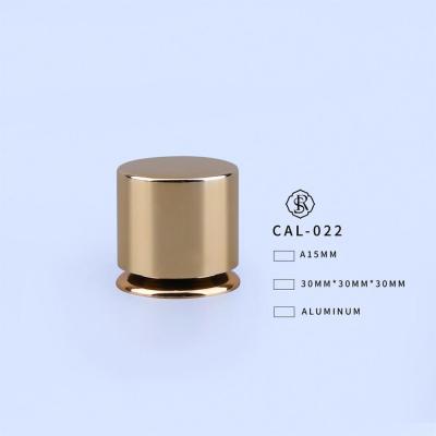 China Non Refillable Aluminum Cap Making Machine Deep Gold Cap With A Thin Cycle Bottom for sale