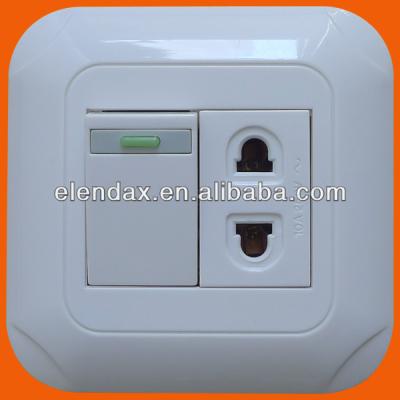 China European style switch recessed socket (F5019) 86*86mm for sale