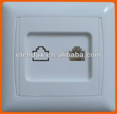 China Commercial European Style RJ45 Socket Flush Socket (F6011) for sale