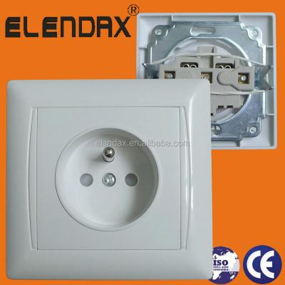 China Commercial French Style Socket 16A 3 Pin Flush Wall Outlet Outlet French Socket (F6610) for sale