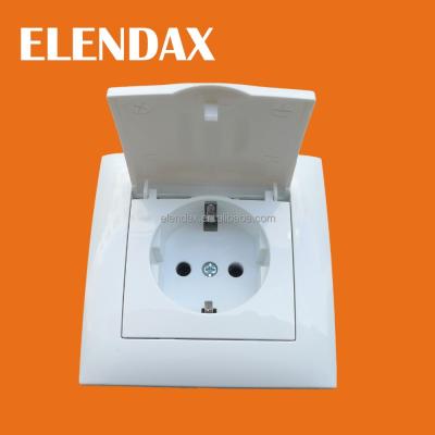 China Waterproof EU Electrical Socket Switch House Wall Socket for sale