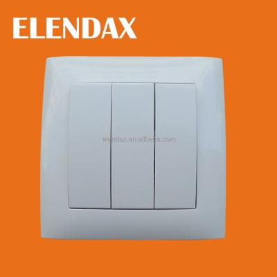 China F9003 Electrical House Wall Switch 3 Gang Switch for sale