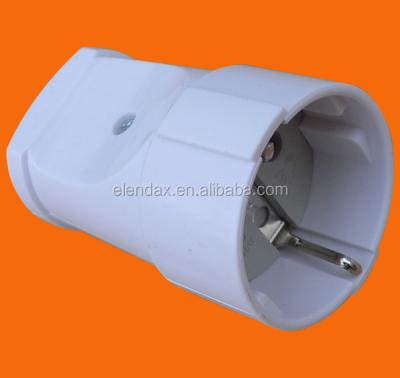 China Commercial European Style 2 Pin Female Power Socket With Grounding (P8061) for sale