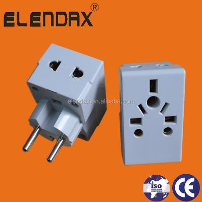 China P7036 Commercial European Style 2 Pin Electrical Socket With Ground for sale