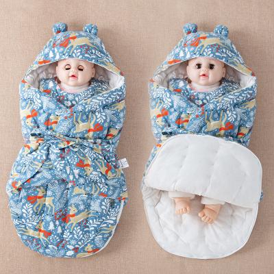 China Hand Made Organic Cotton Folded Material Warm Quilt For Baby Infant Winter for sale