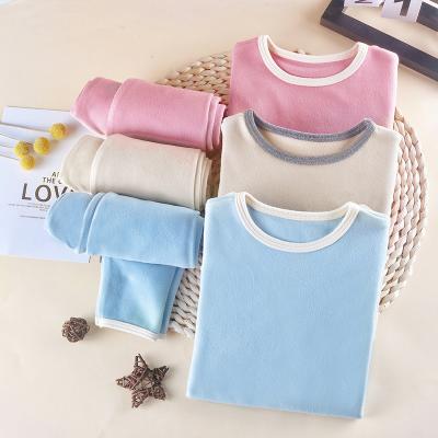 China Thermal Soft Cotton Pajamas Long Pants Underwear For Kids for sale