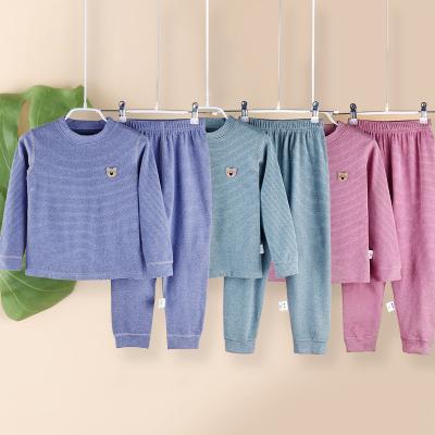 China Thermal Soft Cotton Pajamas Long Pants Underwear For Kids for sale