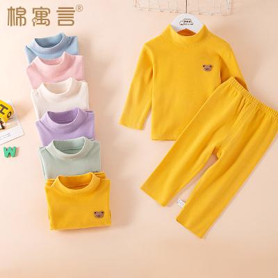 China Anti-Shrink Pajamas Sets Para SA Baby Cotton Girls Boys Long Sleeve Sleepwear Set Cute Printing Para SA for sale