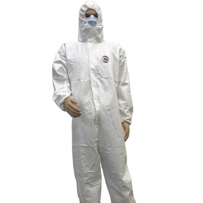 China Safety Protection Disposable Nonwoven Protective Coverall With PP+PE for sale