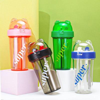 China Viable Custom Plastic Protein Shaker Bottle Sport Water Bottle Logo Workout Gym Fitness Bpa Free 15Oz for sale