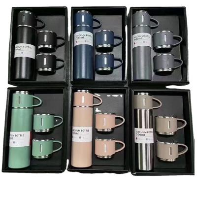 China PORTABLE Custom Print Logo 500Ml Double Walled Vacuum Flask Insulated Stainless Steel Thermos Mug Coffee Mug Water Bottle For Gift for sale