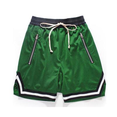 China 2019 New Design Fashion 100% Mesh Cloth Mens Antibacterial Empty Basketball Shorts With Pocket for sale