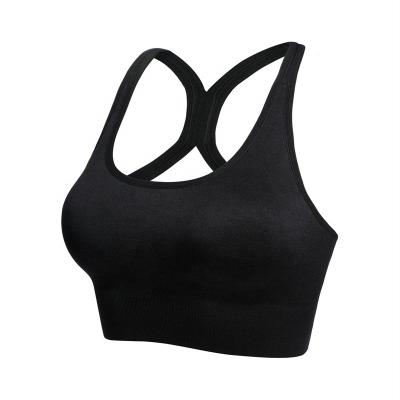 China New Style Women's Breathable Underwear Shockproof Fitness Back Button Without Steel Ring High Impact Sports Bra for sale