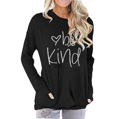 China QUICK DRY Long Sleeve Slim Women's Round Sweater Printed Sweater Neck Legend T-Shirt for sale