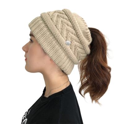 China JOINT New Products Knitted Outdoor Warm Cap Ladies Winter Hat for sale