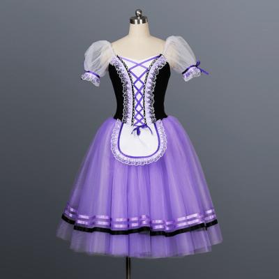 China Professional Custom Made Dresses Size Girls Performance Long Wear Romantic Tutu Ballet Dress for sale