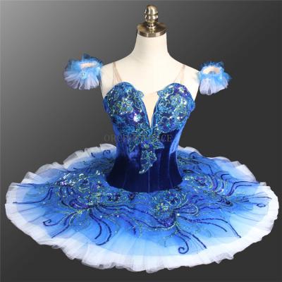 China High Quality Classical Adult Bird Ballet Tutu Dresses Professional Custom Size Blue Costumes for sale