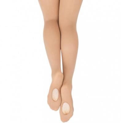 China Free Sample Professional Antibacterial Tan Convertible Dance Ballet Tights High Quality Girls for sale