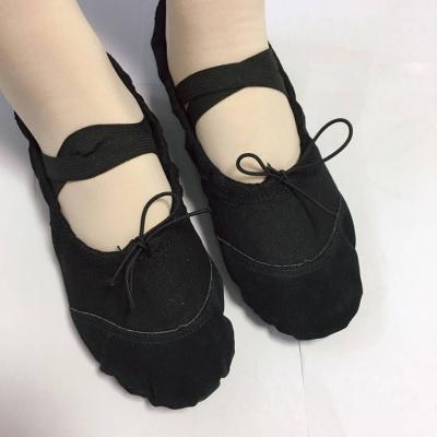 China Black Red Leather GENUINE LEATHER Toe Shoes Cheap High Quality Kids Ballet Professional Factory Wholesale for sale