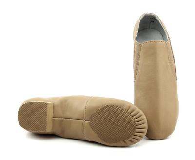 China High Quality Genuine Leather Girls GENUINE LEATHER Tan Soft Dance Shoes Kids Black Jazz Hot Selling for sale