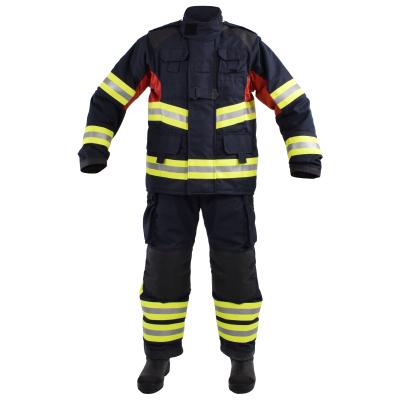 China Breathable High Quality Fire Resistant Fire Fighting Suit Reflective Workwear Clothing à venda