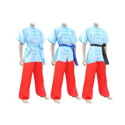 중국 Traditional Satin Kungfu Wushu Uniform KT-TKD-80305-1 Performance Uniform 판매용