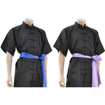 China China Supplier Short Sleeve Satin Kungfu Wushu Uniform KT-TKD-80305-1 Uniform for sale