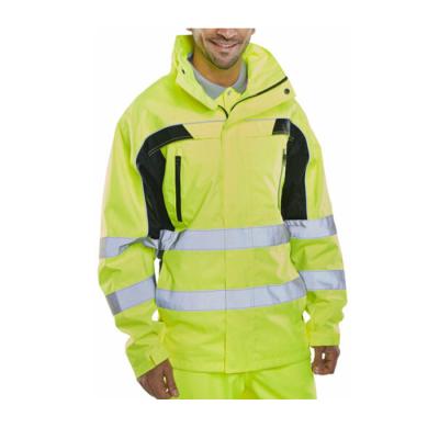 중국 Safety Hi Vis Jacket Breathable Waterproof Workwear Jackets 판매용