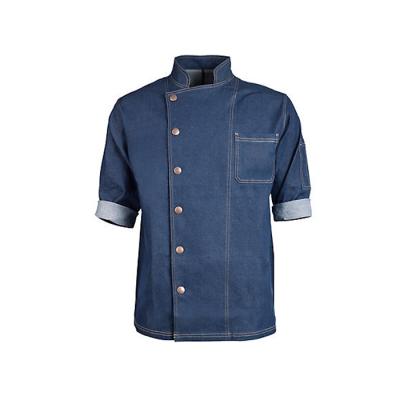 China Japanese Italian Indonesia Chef Uniform Denim Chef Clothing Coat Chef Uniform Jacket en venta