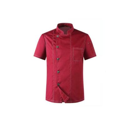 China Restaurant Hotel Kitchen Chef Uniform Short Sleeve Jacket Uniform à venda