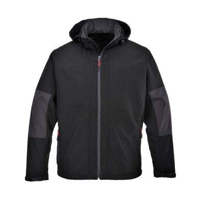 China Custom Made Outdoor Waterproof Construction Industry Etc Men's Softshell Jacket with the hood for sale