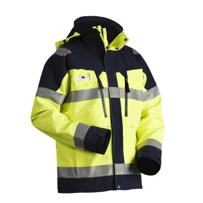 중국 Outdoor Coat Men's Anti-Shrink Winter Workwear Jacket Safety Working Reflective Jacket 판매용