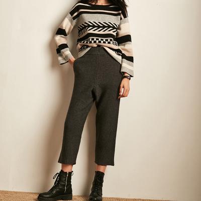 China Top Selling Womens Knitted Pants Breathable Pants Womens Trousers for sale