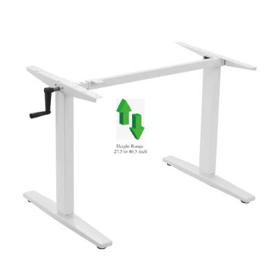 China ERGOR Adjustable Two-Stage Manual Height Adjustable Standing Desk Table (Height) View,Adjustable Office User Manual Desk with Handle for sale