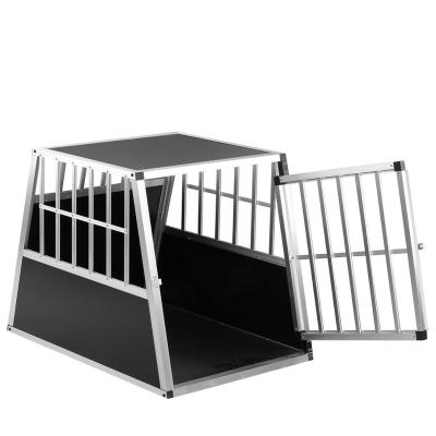 China Viable Assembly *1 Door Single Door Dog Car Cage , Wholesale Aluminum Dog Cage for sale