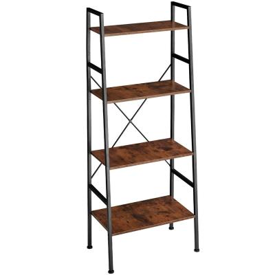 China New ERGOR Vintage Foldable Industrial Style Iron and Wood Shelf for Living Room for sale