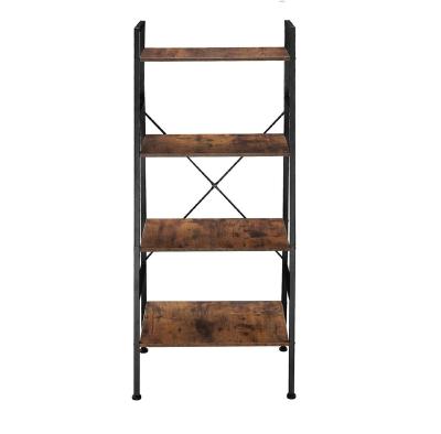 China ERGOR Living Room Furniture Foldable Bookcase and Book Shelves Industrial Metal and Display Rack Wood Shelf for sale