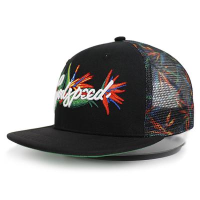 China JOINT Custom Multi Color Embroidery Thread Cotton 6 Panel Snapback Hat for sale