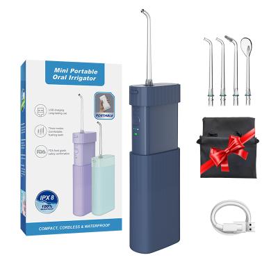 China 360 2021 Rated Professional Teeth Nozzle Wireless Rechargeable Water Dental Electric Oral Irrigator China Flosser for sale