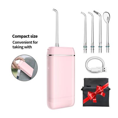 China Car Mini Portable Rotatable 140ml Dental Water Cordless Rechargeable Power Jet Floss Tips Irrigator Water Flosser For Teeth 2021 for sale