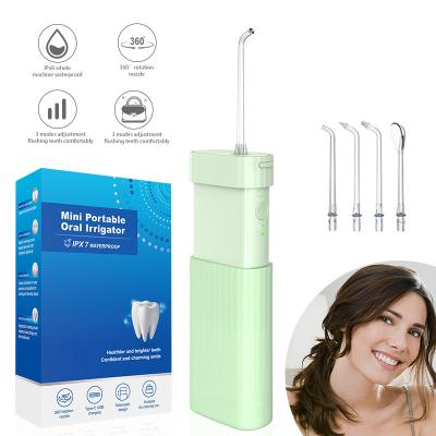 China 360 Rated Portable Electric Rechargeable Dental Oral Water Flosser Water Flosser Personal Care Irrigator Nozzle By Dentist Recommended for sale