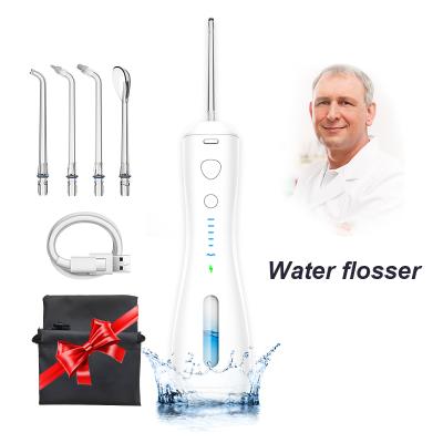 China 360 Rated Oral Water Irrigator Jet Cordless Manufacture Dental Portable Nozzle Electric Flosser Water Flosser For Business Trip,Travel Use for sale